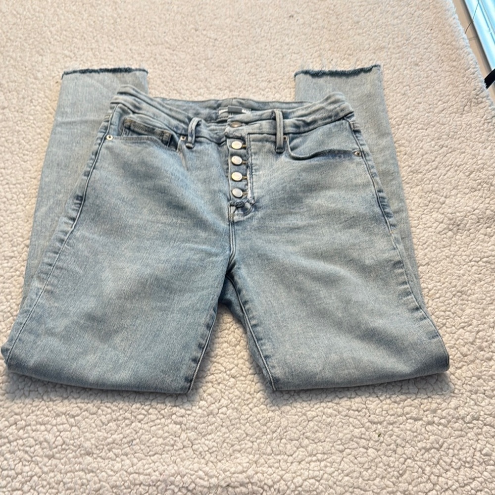 Good American Blue High Rise Jeans